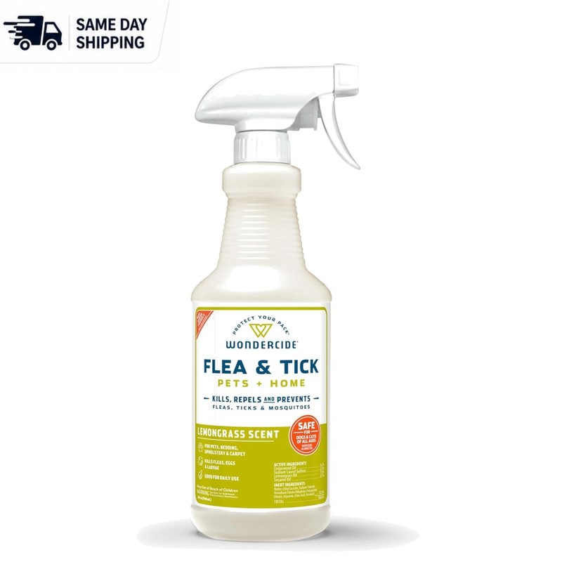Lemongrass Flea, Tick & Mosquito Spray – Natural Pest Control for Pets & Home