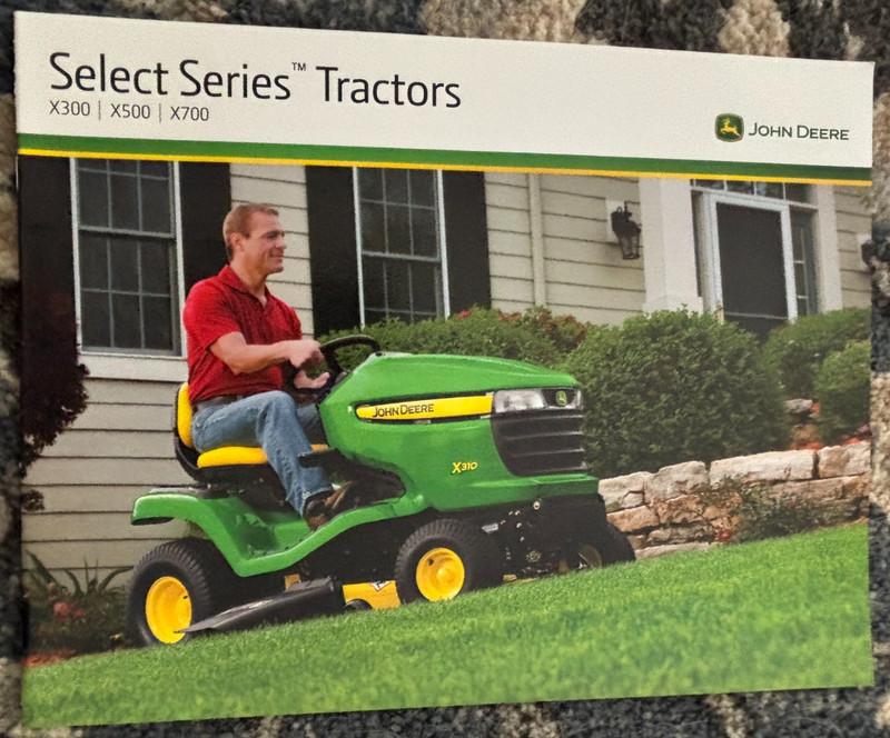 John Deere X300 X500 X700 Select Series Tractor For 2011 Brochure DCPA26