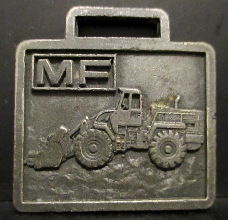 MASSEY FERGUSON Front End Wheel Loader Pocket Watch Fob Advertising Collectible