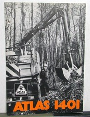 1977 Atlas 1401 Light Crane Construction Sales Folder