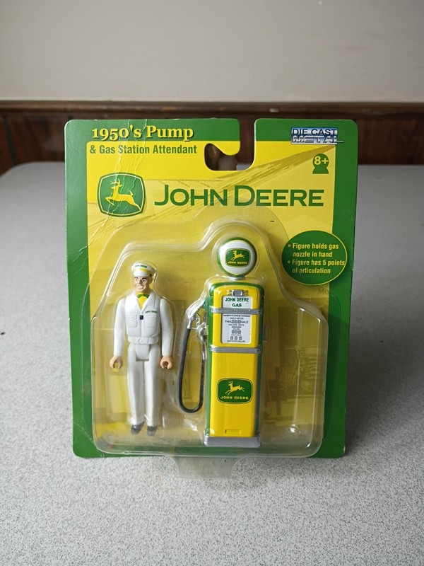 John Deere 1950’s Pump Gas Station Attendant Diecast – White