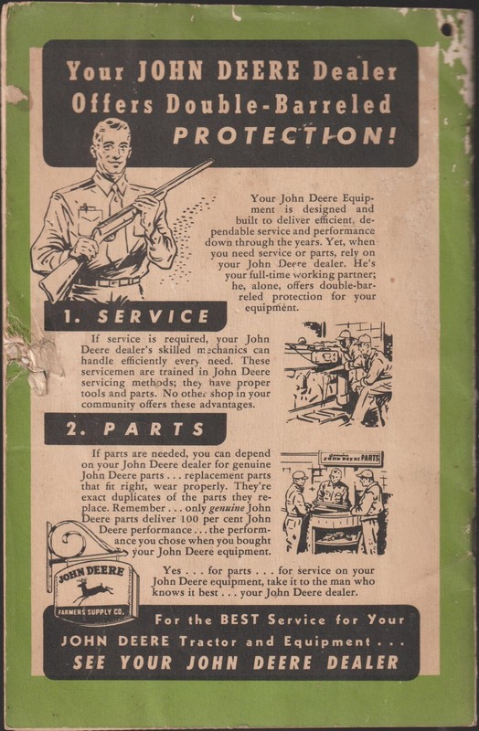 John Deere Operator's Manual Unit Planters Cotton and Corn #23B c1960s gallery