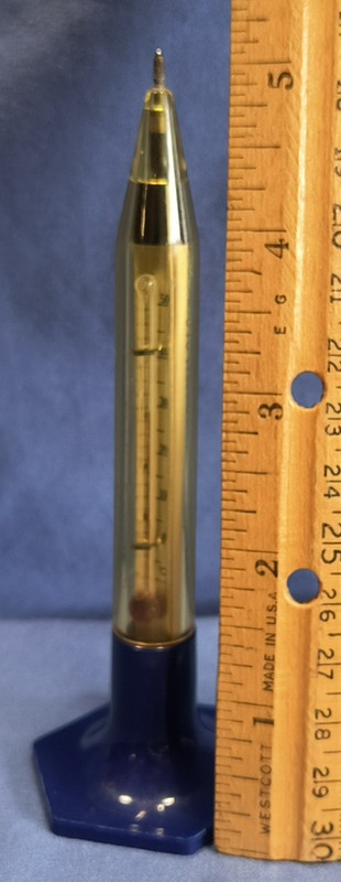 Vintage Paris Texas Valley Feed Mill Advertising Pen Thermometer Stand Up gallery