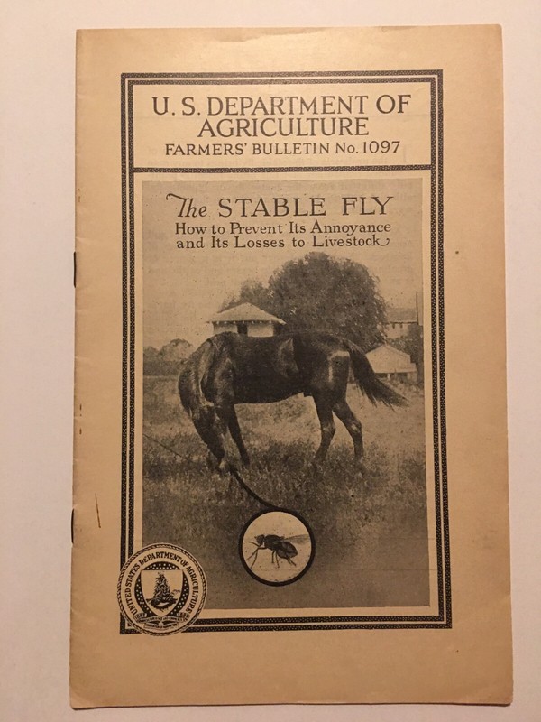 Farmers Bulletin US Dept of Agriculture No 1097 The Stable Fly 1926 prevention