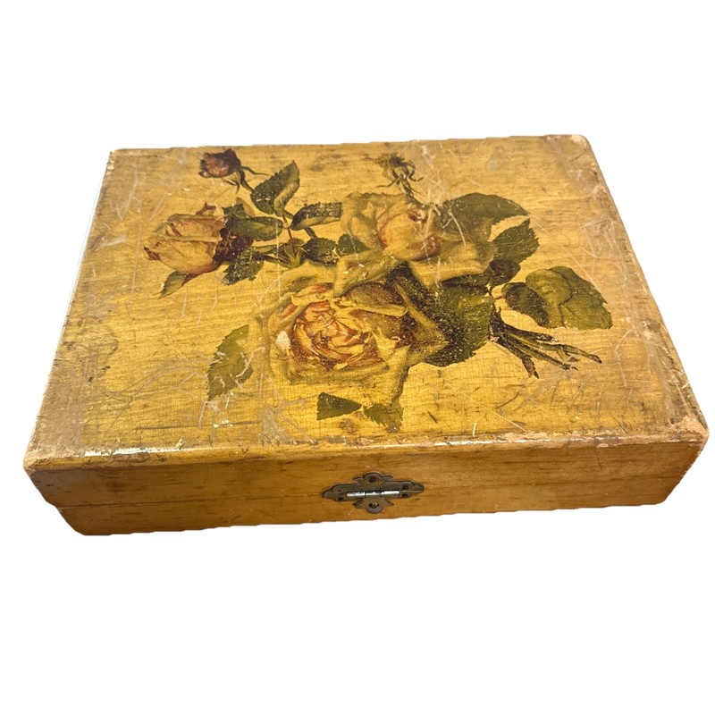 Mandeville & KING Co. Vintage ORGINAL FLOWER SEED BOX c. early 1900s