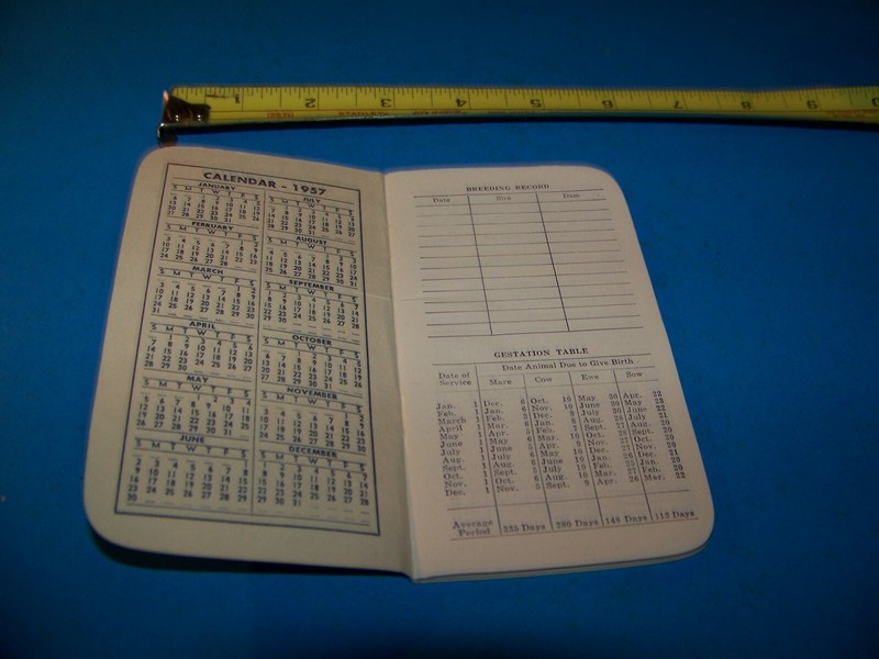 Royster Fertilizer "Daily Reminder" Memo Booklet 1957 F.S. Royster Guano Comp. gallery