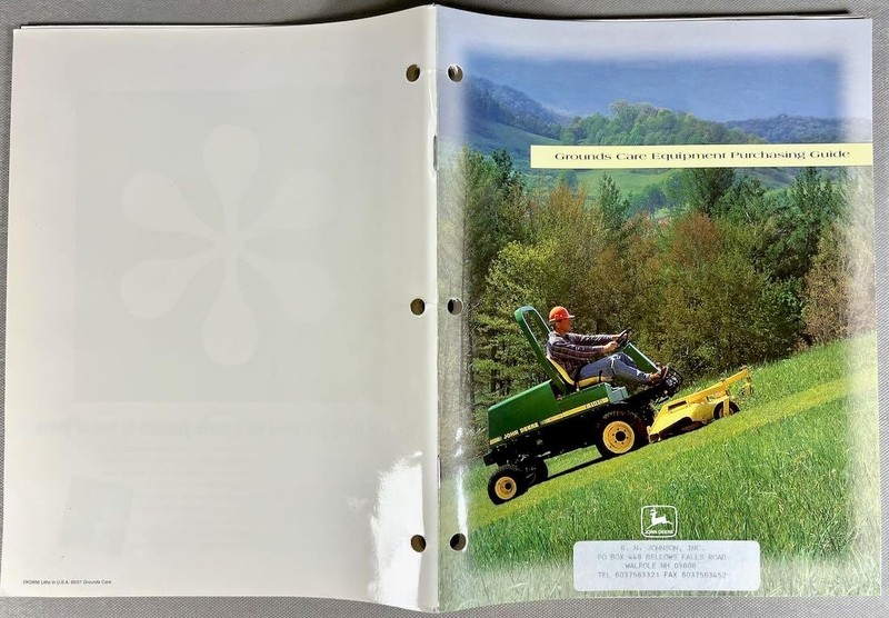 John Deere 1995 Grounds Care Purchasing Guide brochure full range tractors mower