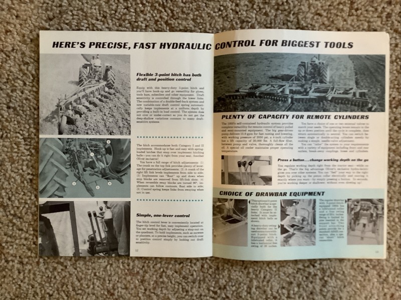 OLIVER NEW 1950 TRACTOR SALES BROCHURE 16 PAGES 1964 gallery