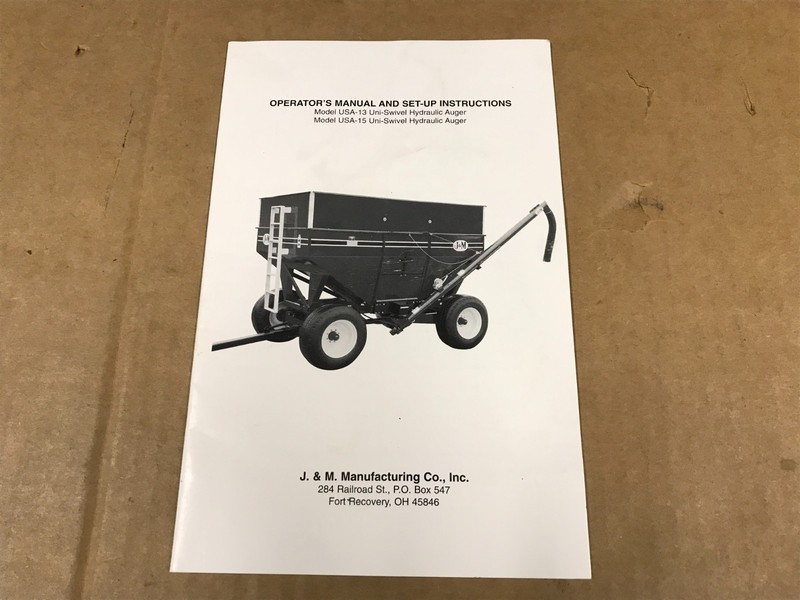 Vintage J & M Manufacturing – Model USA-13 Swivel Hydraulic Auger Manual