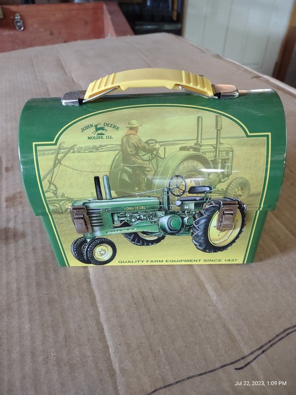 John Deere Tractor Tin Mini Lunch Box Trinket Box John Deere Licensed Product