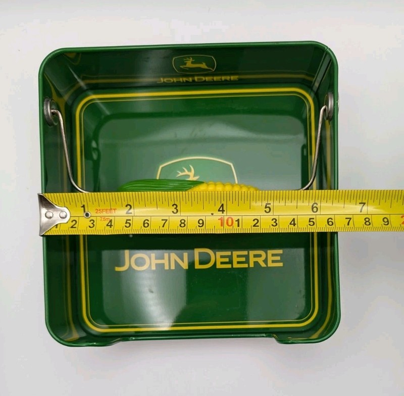 John Deere Tin Corn Cob Picnic Napkin Holder Green and Yellow gallery