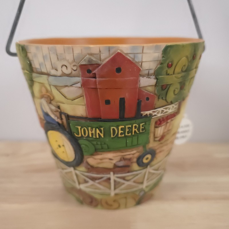 Jim Shore Traditions John Deere Bucket In Original Box gallery
