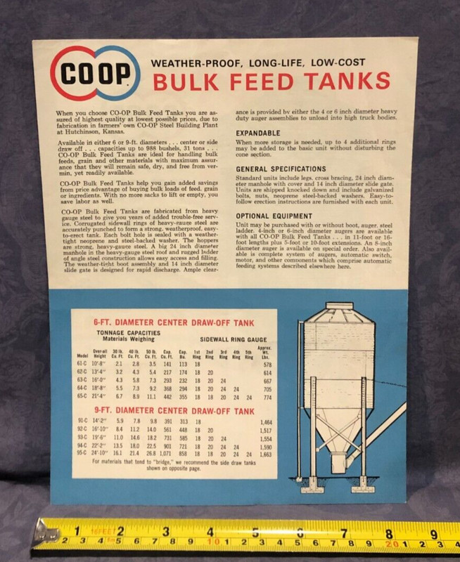 CO OP Bulk Feed Tanks Sales Brochure