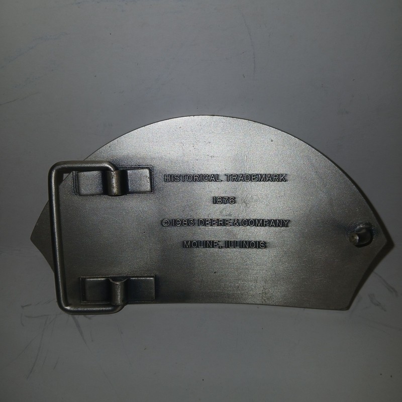 1983 John Deere 1876 Four 4 Leg Leaping Deer Log Trademark Logo Belt Buckle big gallery