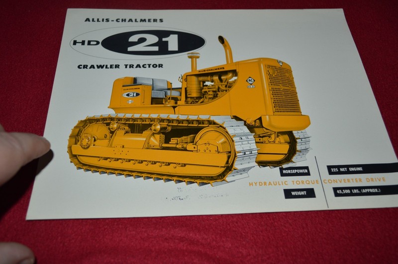 Allis Chalmers HD-21 Crawler Tractor Dealers Brochure BWPA ver12