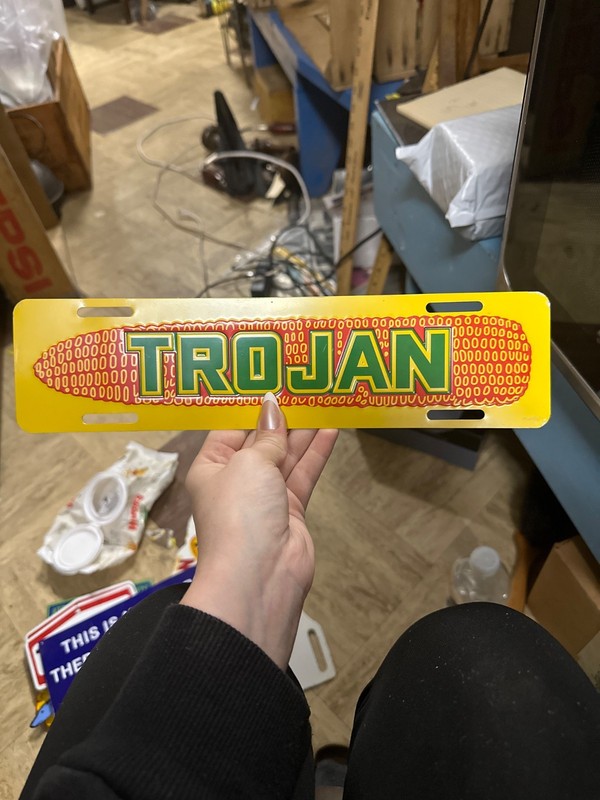 Trojan Corn Sign