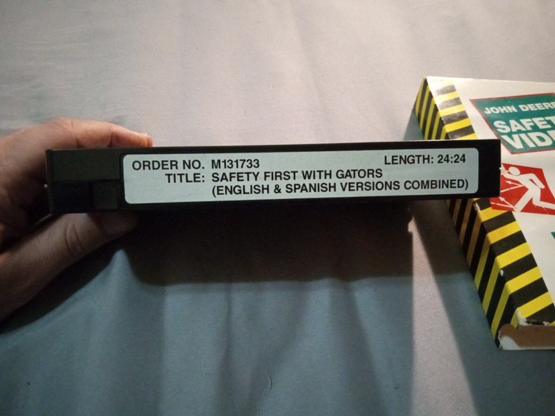 Vintage 1990s John Deere Safety Video VHS Gator Safety English And Spanish Works gallery