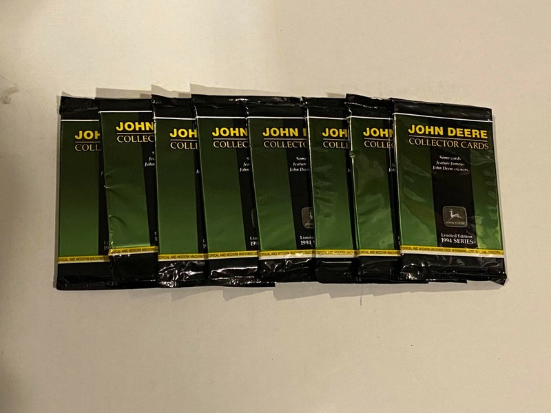 8 packs of John Deere Collector Cards Limited Edition 1994- Unopened