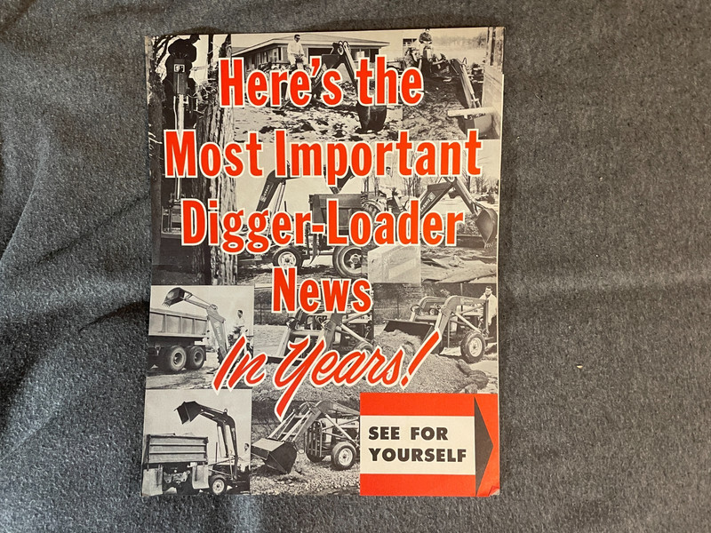 1950’s Sherman Products Digger Loaders Tractors Brochure Ford Vintage