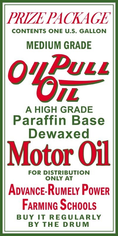 Advance Rumely Oil Pull Motor Oil NEW Sign 24×48″ USA STEEL XXL Size