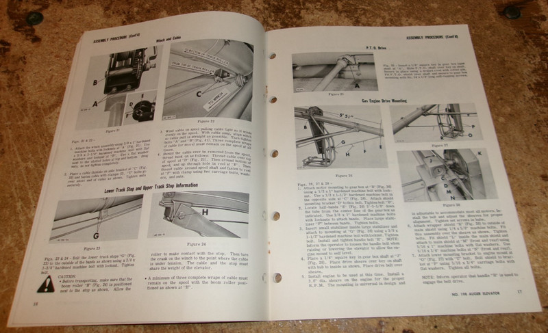 1976 new idea #198 8" diameter auger operators manual good used gallery