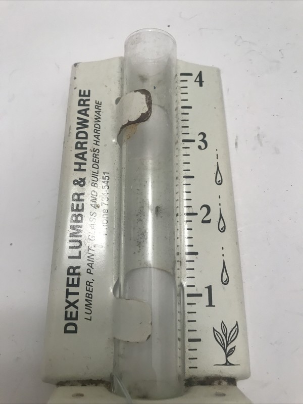 Vintage Advertising Rain Gauge, Dexter Lumber & Hardware, Used, Free Ship gallery