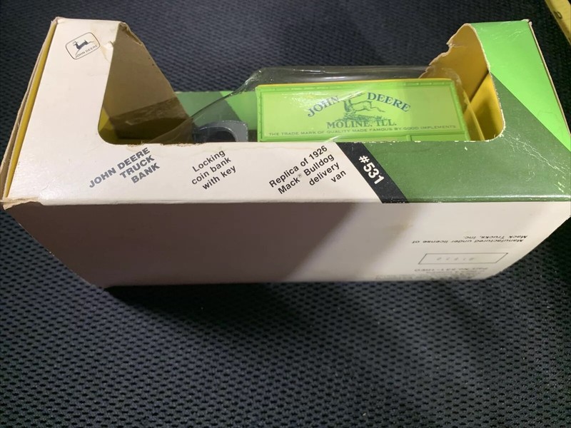 John Deere Truck Bank # 101 Vintage car model Part # 531-1 HEO made in Korea gallery