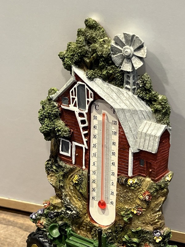 Vintage John Deere Tractors Thermometer 3D Resin Farm Decor Barn VTG (Read) gallery
