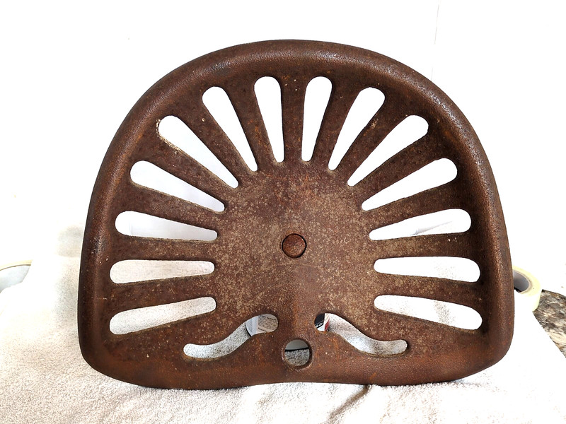 Vintage Antique Cast Iron IH M488 International Harvester Tractor Implement Seat