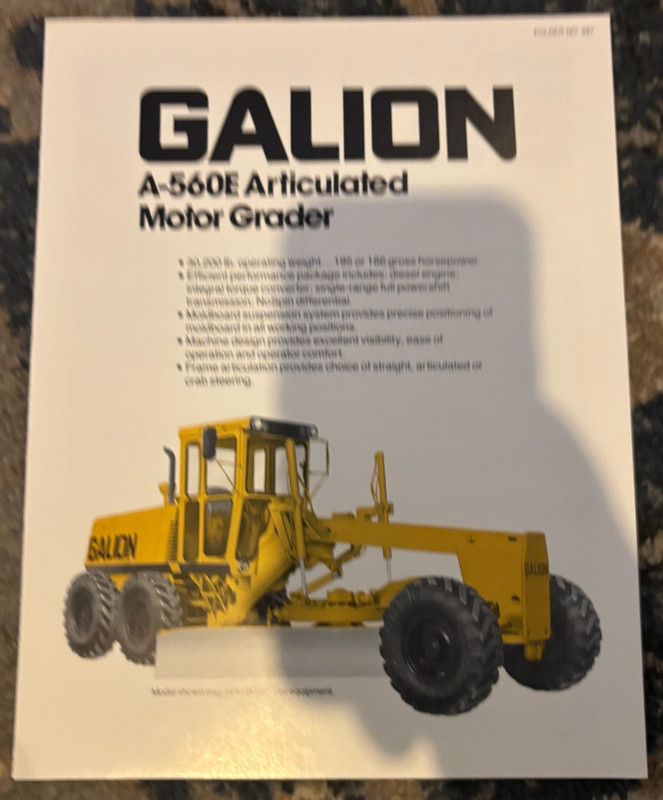 Galion A-560E Articulated Motor Grader Brochure AMIL25