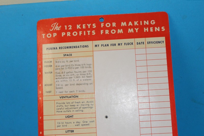 Vintage 1956 Purina Poultry Profit Meter Slight Fading Farm Tool Chicken Farmer gallery