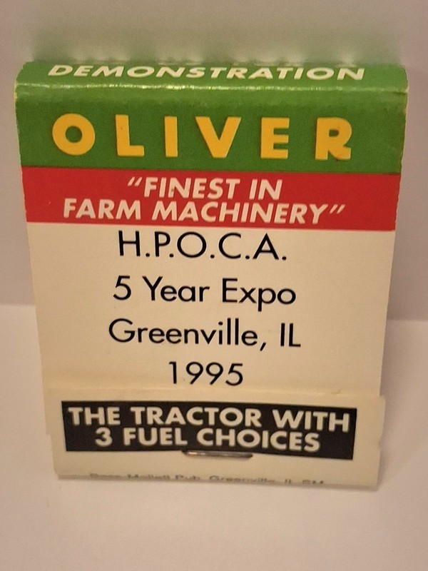 Vintage Oliver Finest In Farm Machinery HPOCA 5 Year Expo Greenville, IL 1995 MB gallery