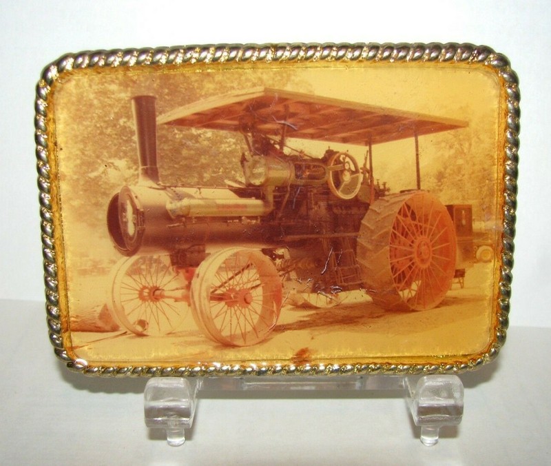 Vintage Case 36 60 65 STEAM Traction Engine Tractor Collectible Belt Buckle