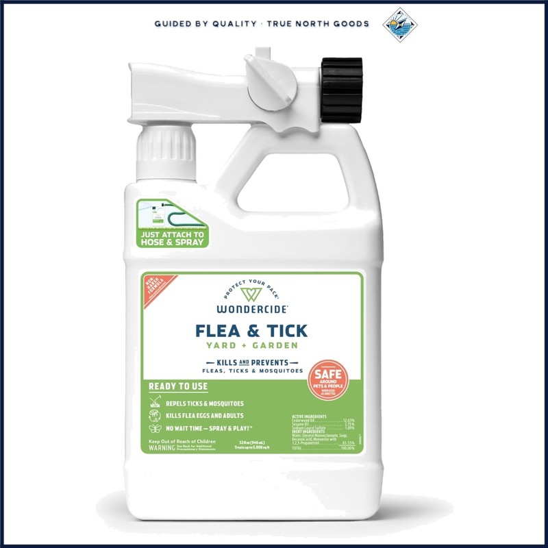 Effective Flea and Tick Yard Spray with Essential Oils, 32 oz Ready to Use
