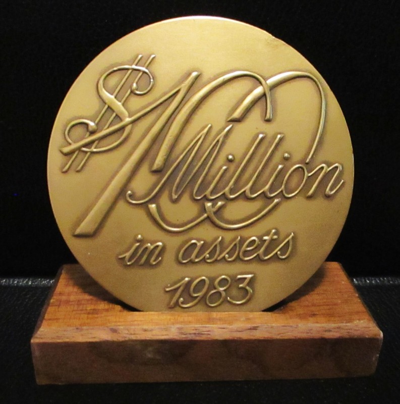 John Deere Employee Credit Union Waterloo Iowa 1983 Medallion 100 Million Assets gallery