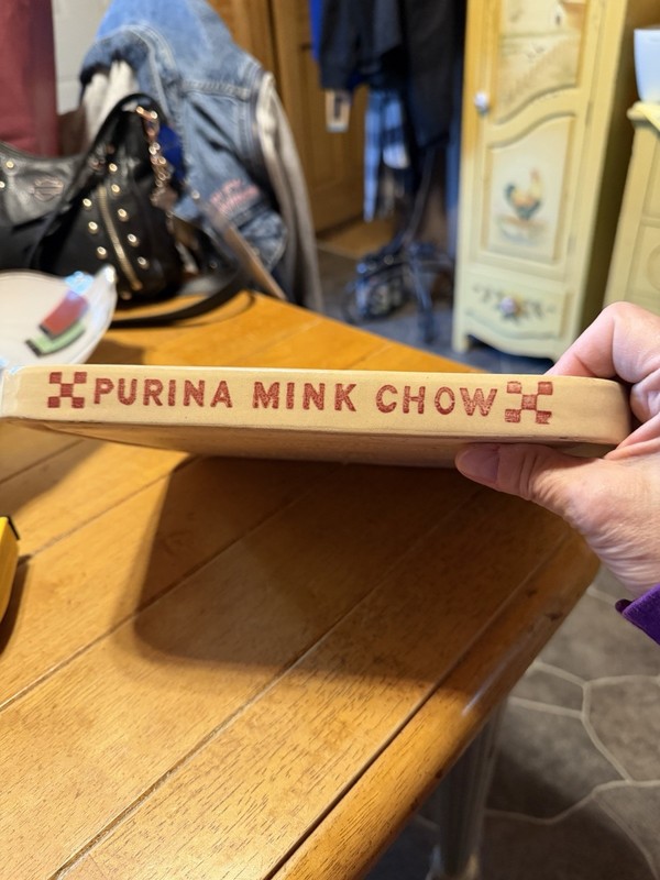 Vintage Ralston Purina Mink Chow Feeding Dish Plate Mink Developer Chow 10” X 8”