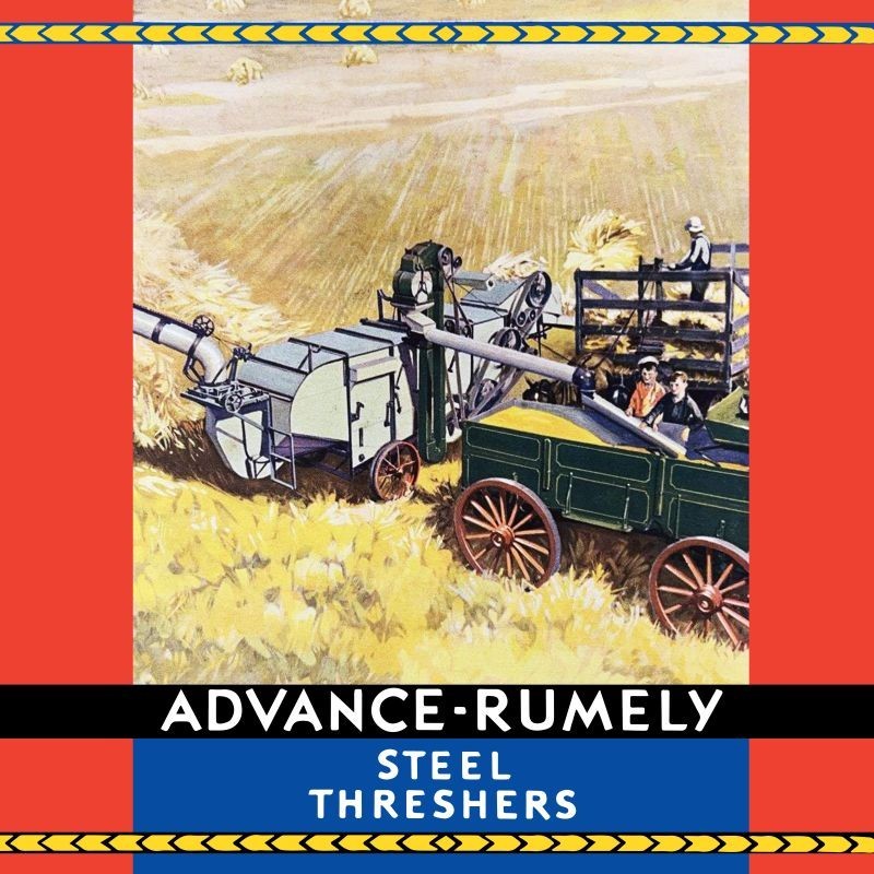 Advance Rumely Steel Threshers NEW Sign 28″ Dia. Square AMERICAN STEEL
