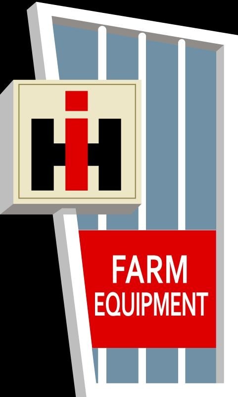 International Harvester IH Farm Equipment NEW Sign: 28″ Tall Diecut USA Steel