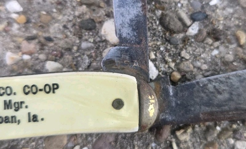 Farmers Cereal Company Co-op Sloan Ia Advertising Knife Usa Possibly Imperial gallery