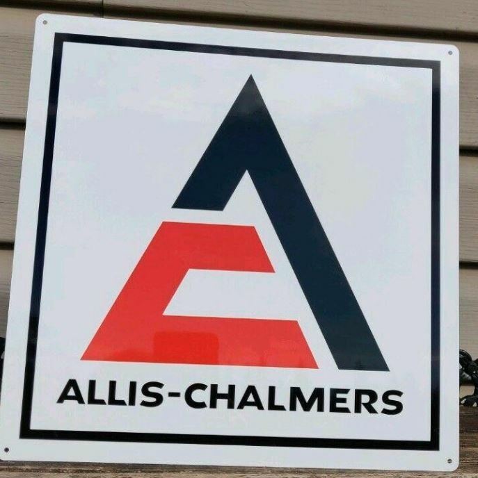 ALLIS – CHALMERS AC METAL SIGN FARMING EQUIPMENT TRACTORS PARTS 12X12 50078