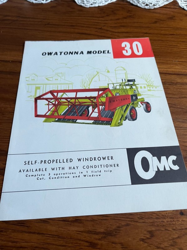 Owatonna Model 30 Windrower Brochure FCCA