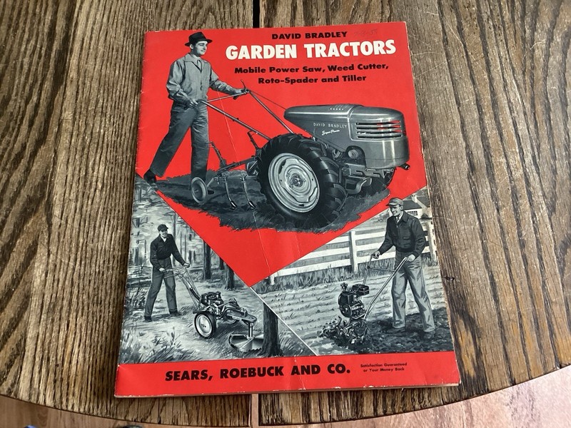 Original David Bradley Garden Tractor Sears Power Saw Weed Cutter Brochure