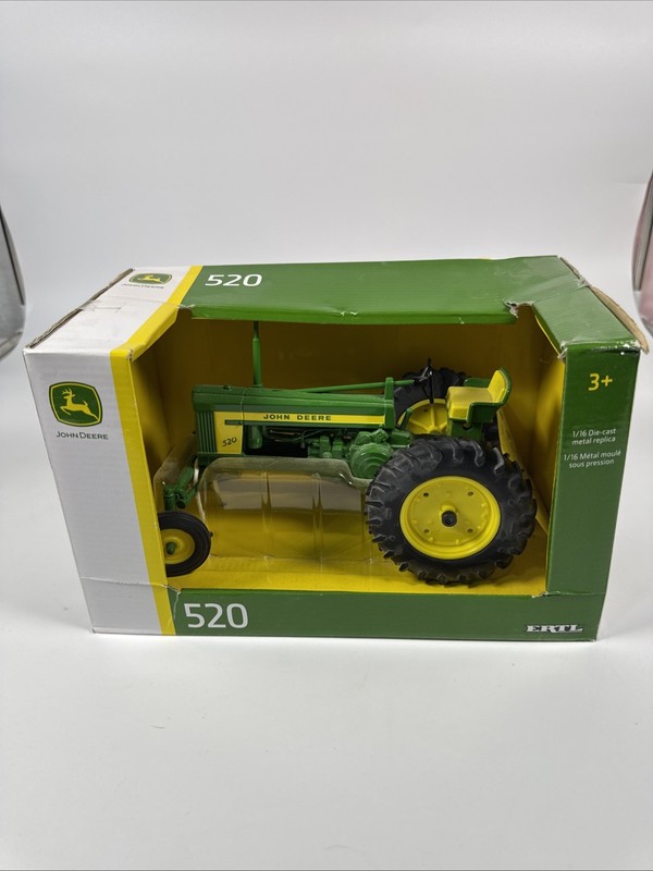 John Deere 520 1/16 Die-cast Metal Replica Tractor Toy Original Agriculture