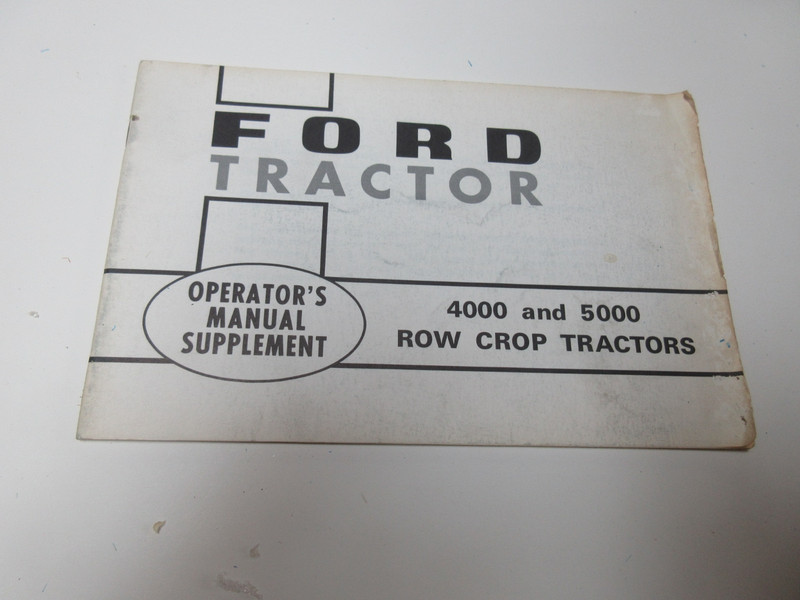 Ford Tractor 4000 & 5000 Manual