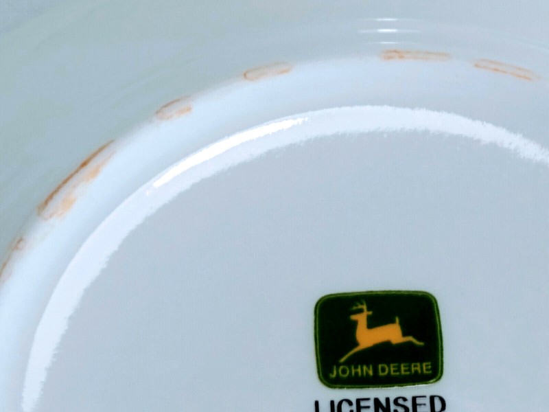 John Deere Plate Bowls Set of 4 Soup Salad 9" Gibson gallery