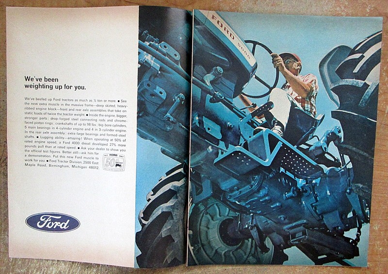 1967 Ford 5000 Tractor Original Color Ad