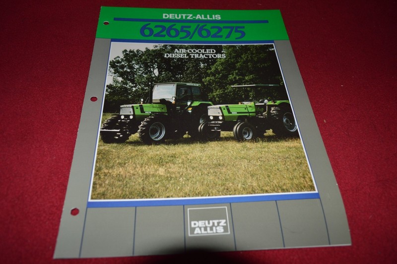 Deutz Allis Chalmers 6265 6275 Tractor Dealer’s Brochure DCPA