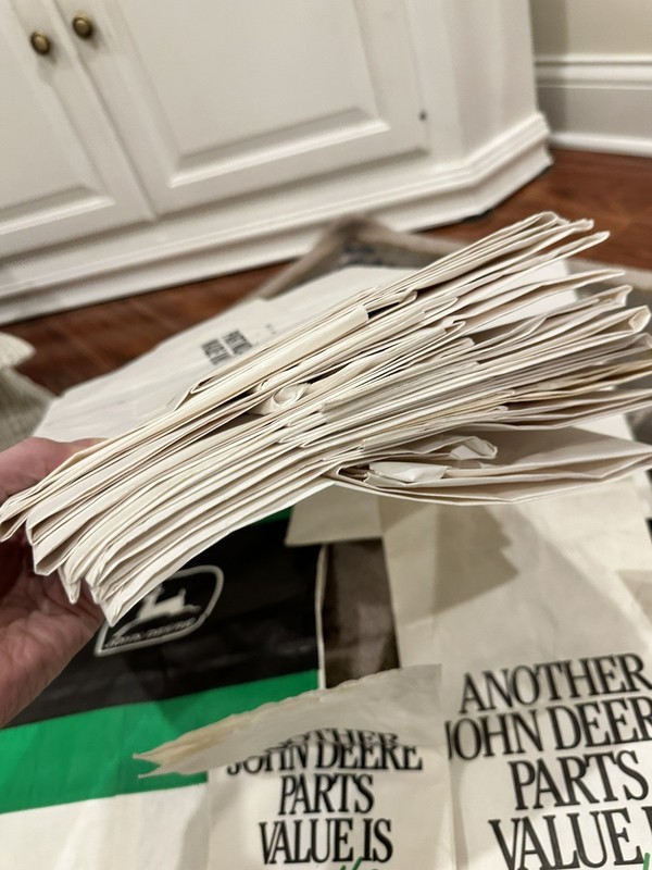 Vintage John Deere Parts Paper Bags Lot gallery