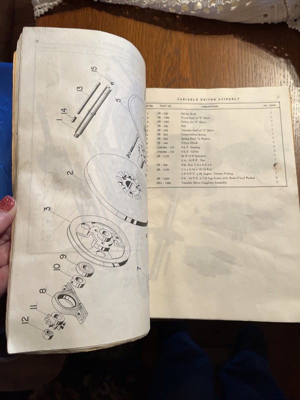 Vintage 1964 -VERSATILE Model 103 SP SWATHER - Set up / OPERATOR'S MANUAL / Book gallery