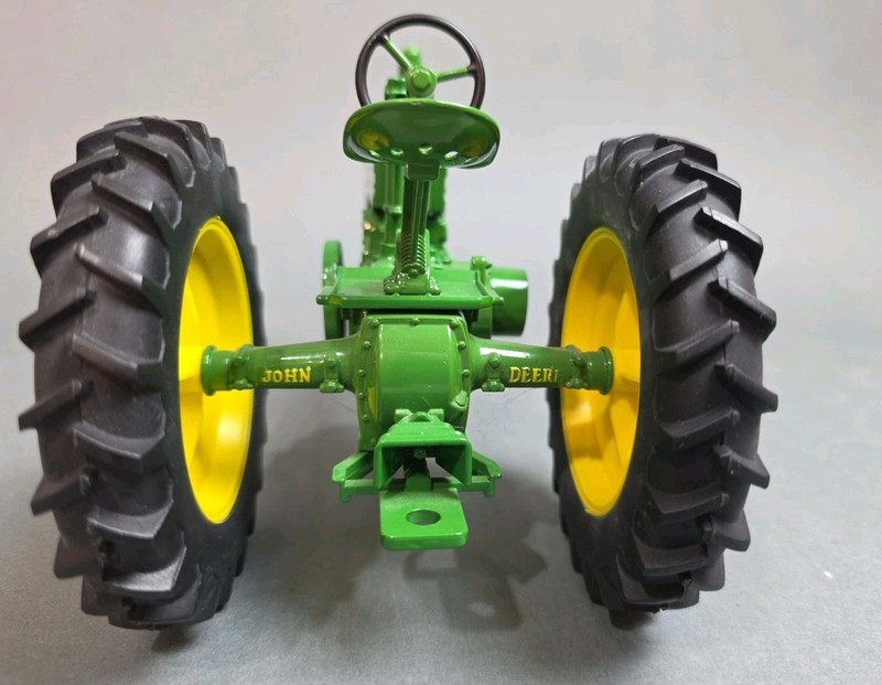 John Deere Vintage Metal Diecast Toy Tractor Rubber Tires gallery